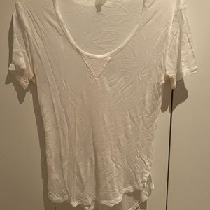 Wilfred Free super soft semi sheer scoop neck tee